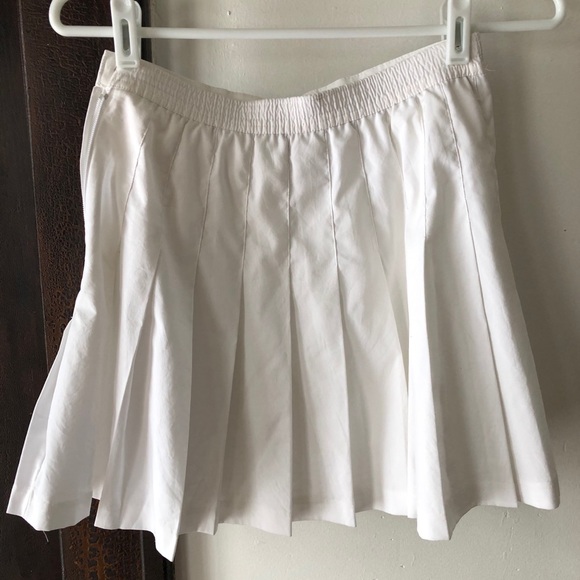 Prince White Pleated Vintage Tennis Skirt Size 3 - Picture 4 of 6